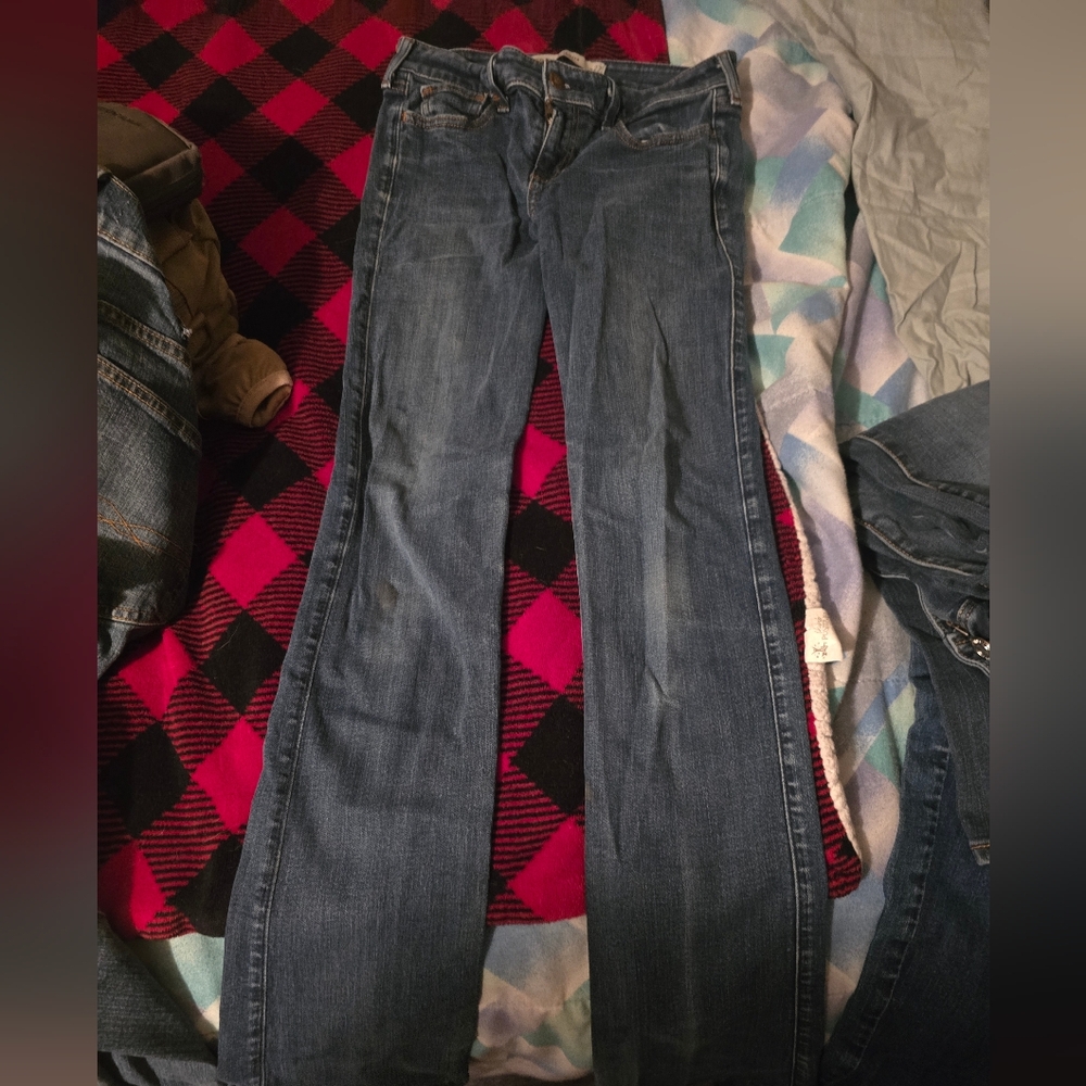 Hollister Women's Straight Leg Blue Jeans